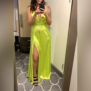 Fashion Nova Neon Green Dress